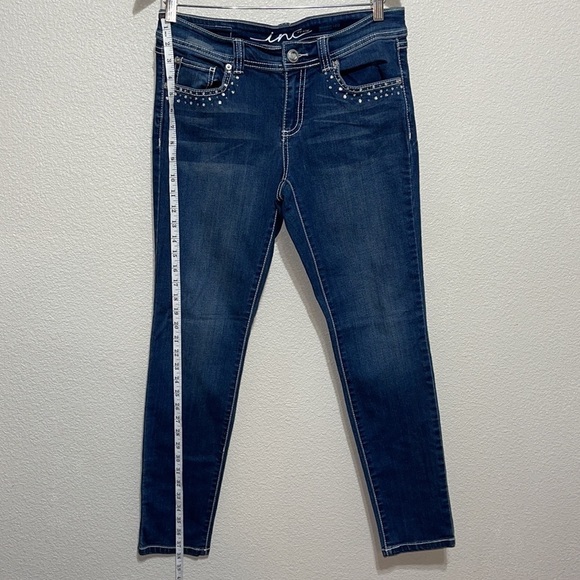 INC CLASSY RHINESTONE DENIM JEANS REGULAR FIT - Picture 11 of 15